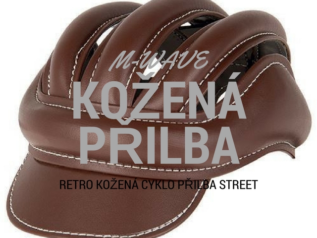 M-WAVE – kožená retro přilba Street